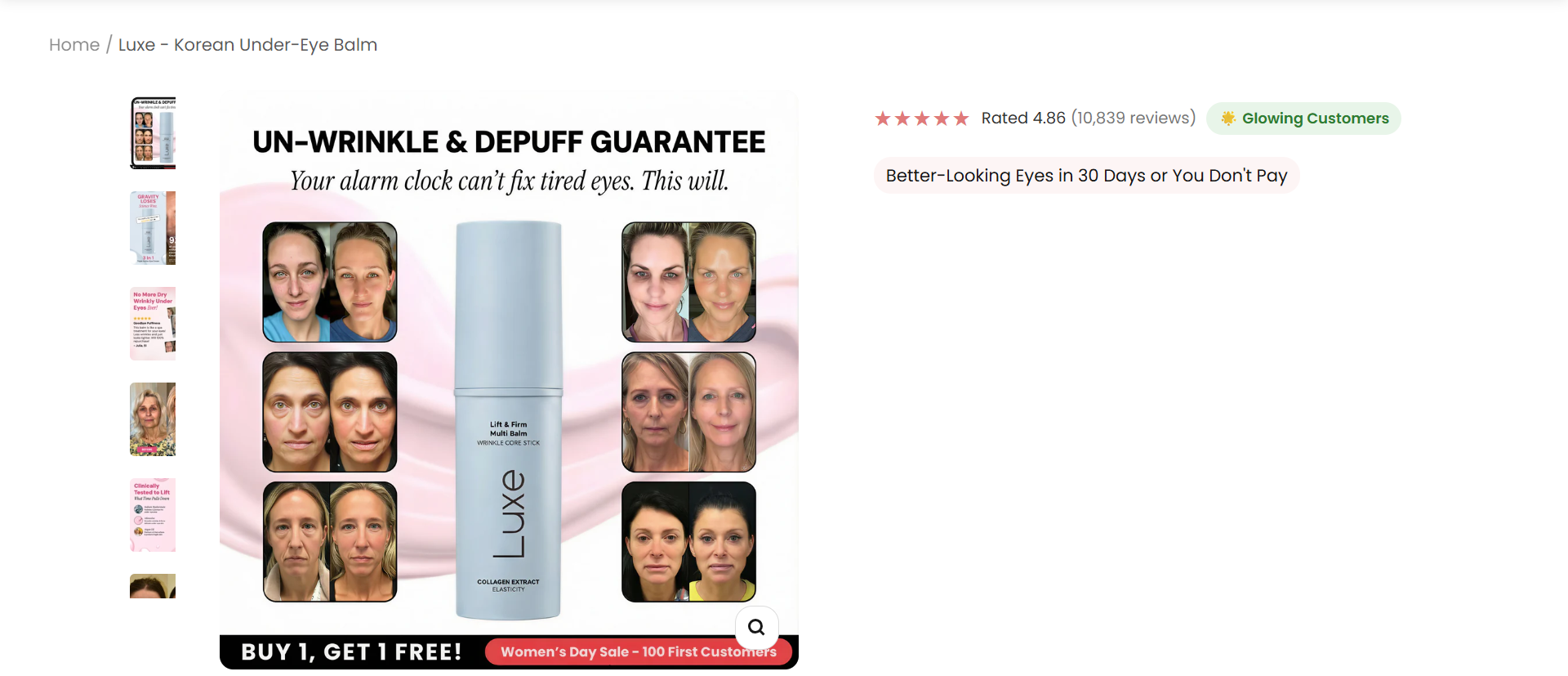 Luxe Korean Under-Eye Balm