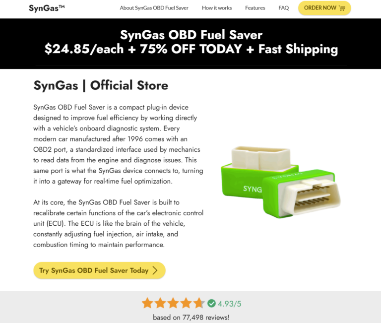 SynGas Fuel Saver Review 2026: Does It Really Improve Fuel Efficiency ...