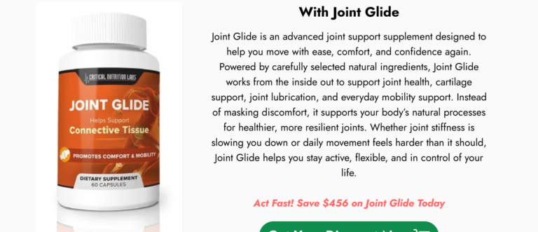 Joint Glide Review 2026: Ingredients, Benefits, Side Effects, and Real Customer Experiences Explained