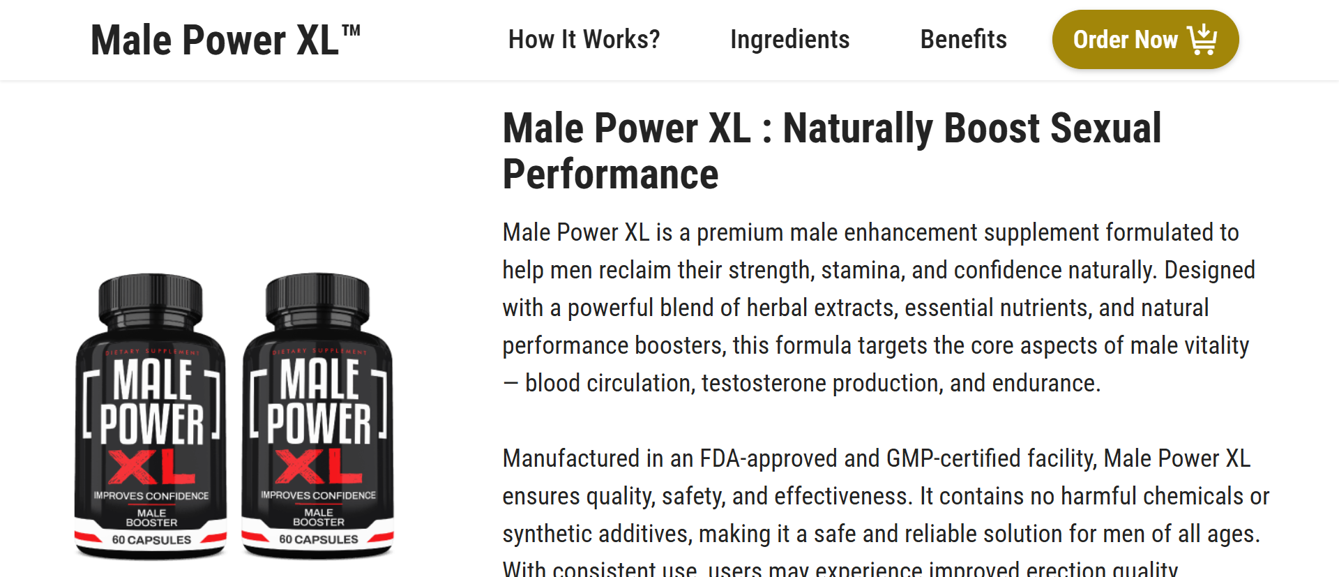 Male Power XL