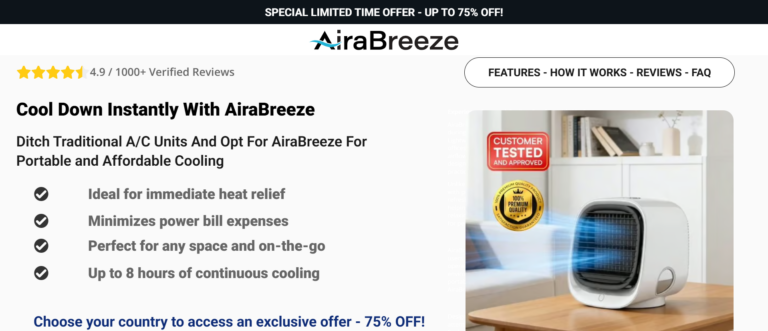 AIRABREEZE Mini Mobiler Reviews 2026: Does This Portable Air Cooler Actually Work?