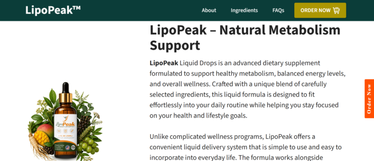 LipoPeak Drops Supplement Reviews 2026: Does It Really Work for Weight Loss or Is It a Scam?