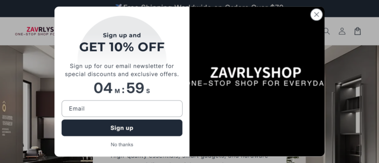 Zavrlyshop.com Reviews 2026: Is Zavrlyshop.com Legit or a Scam Website?
