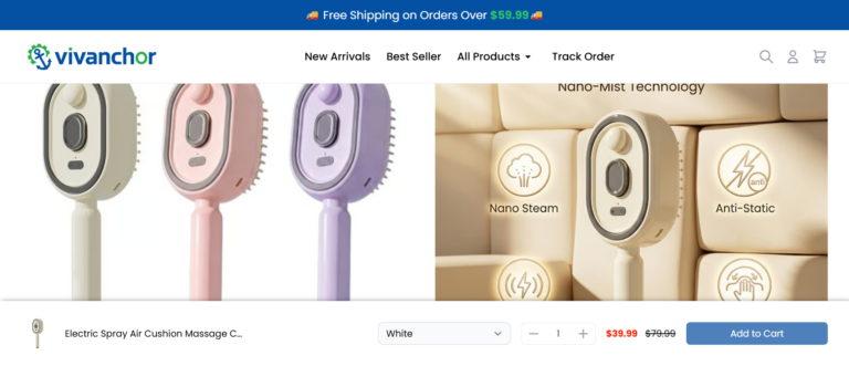 Electric Spray Air Cushion Massage Comb