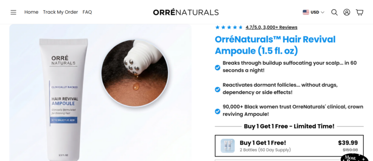 OrreNaturals Hair Revival Ampoule Reviews 2026: Everything You Need to Know