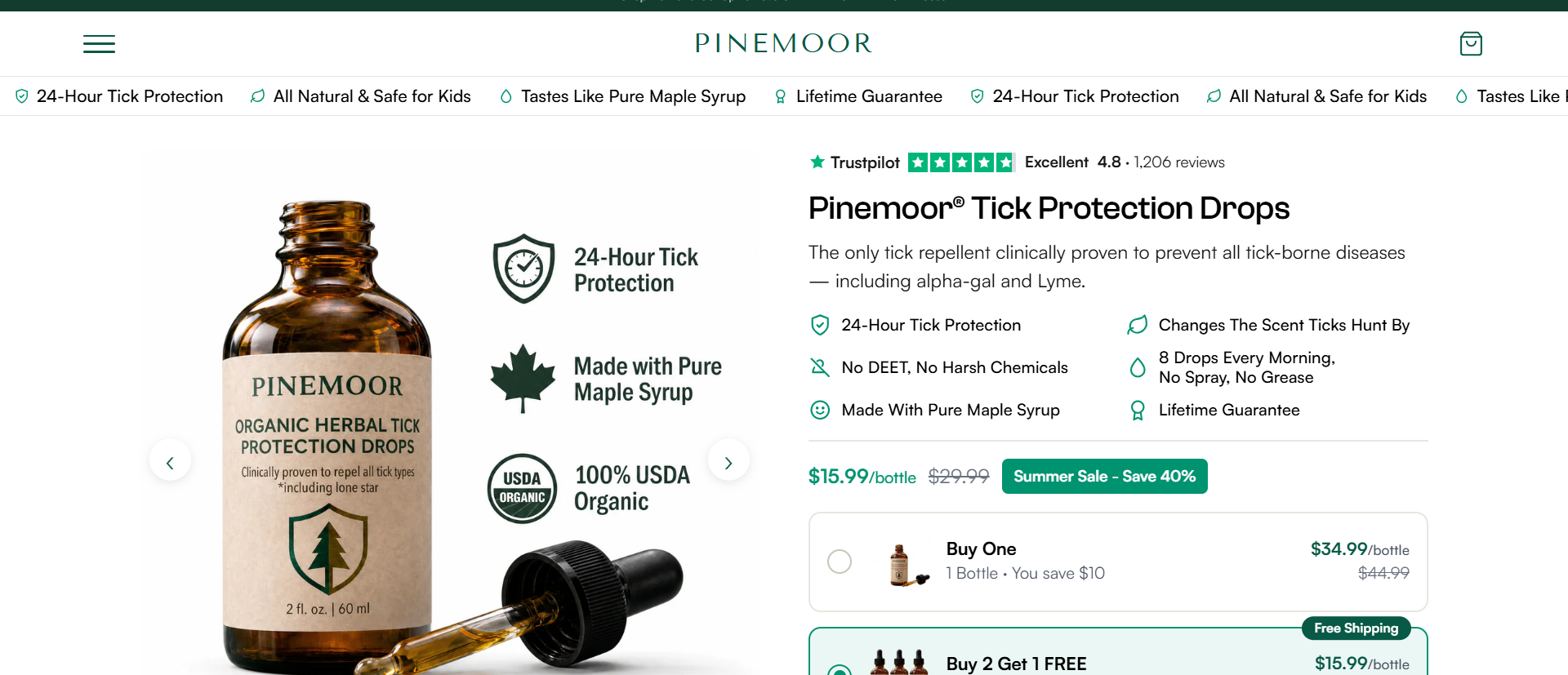 Pinemoor Tick Drops