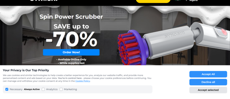 Synoshi Spin Power Scrubber Reviews 2026: Is This Electric Cleaning Brush Worth It?